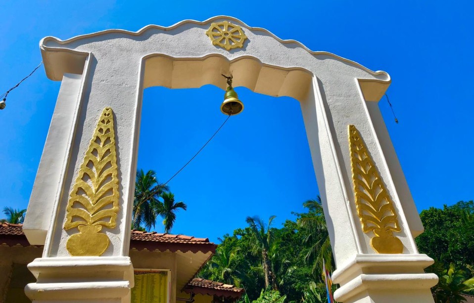 Giving a new look bell tower at Andawala Udagama temple